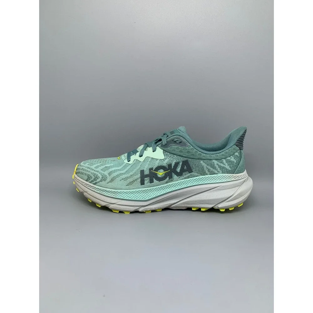 Hoka One Challenger ATR 7 Green Trail Running Shoes Women's Sz 7.5B